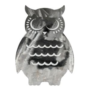 Great Horned Owl 10" Tall Steel Metal Wall Art  Patio Garden Piece